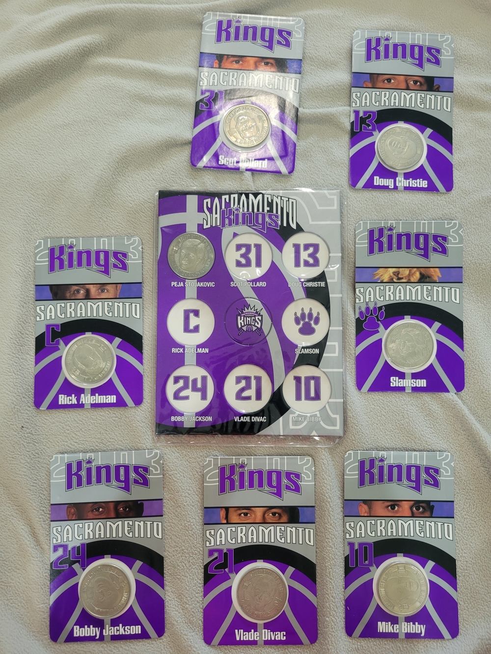 2002-2003 Sacramento KINGS and RALEYS Promotional Collectible Coin Set